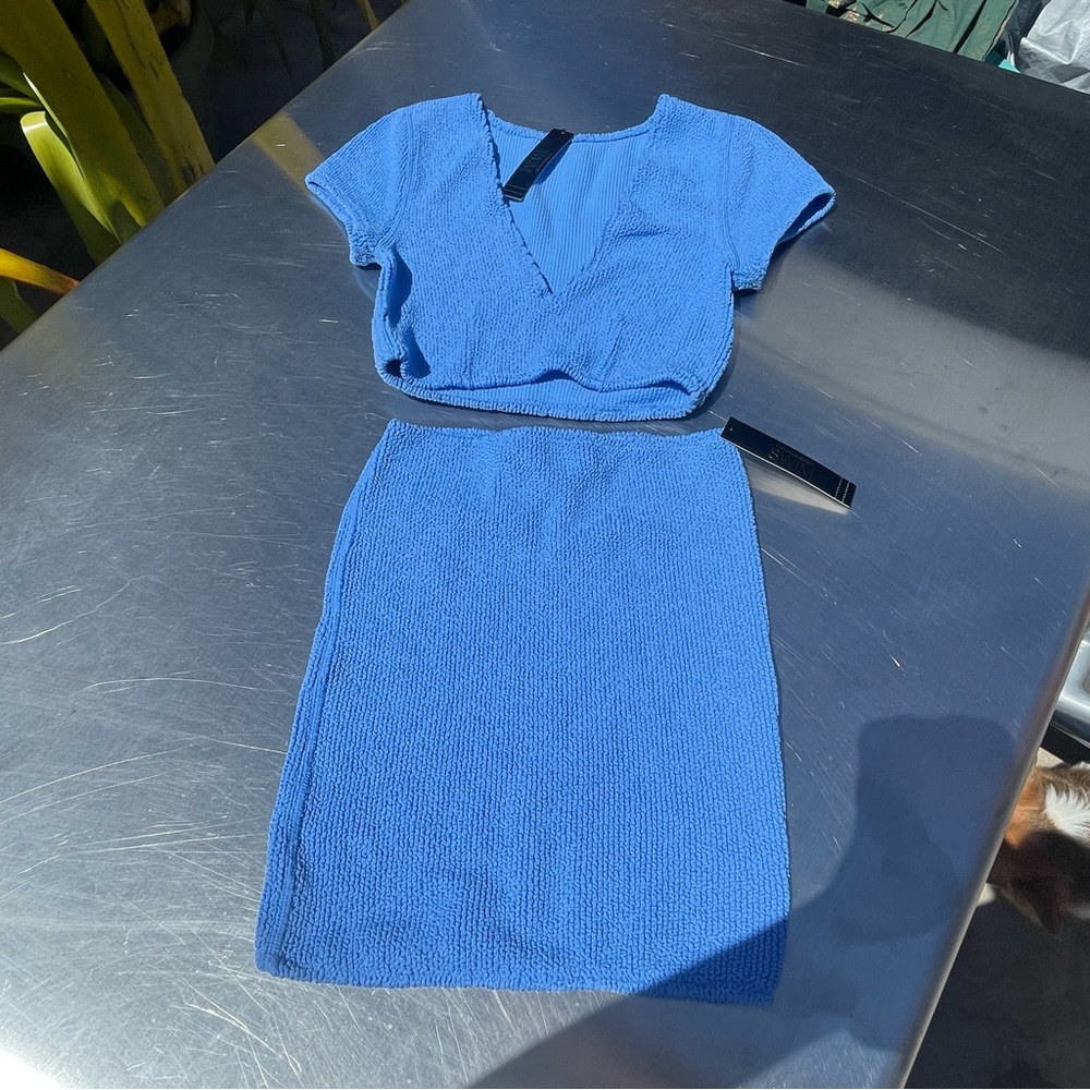 Victoria's Secret like new blue matching set